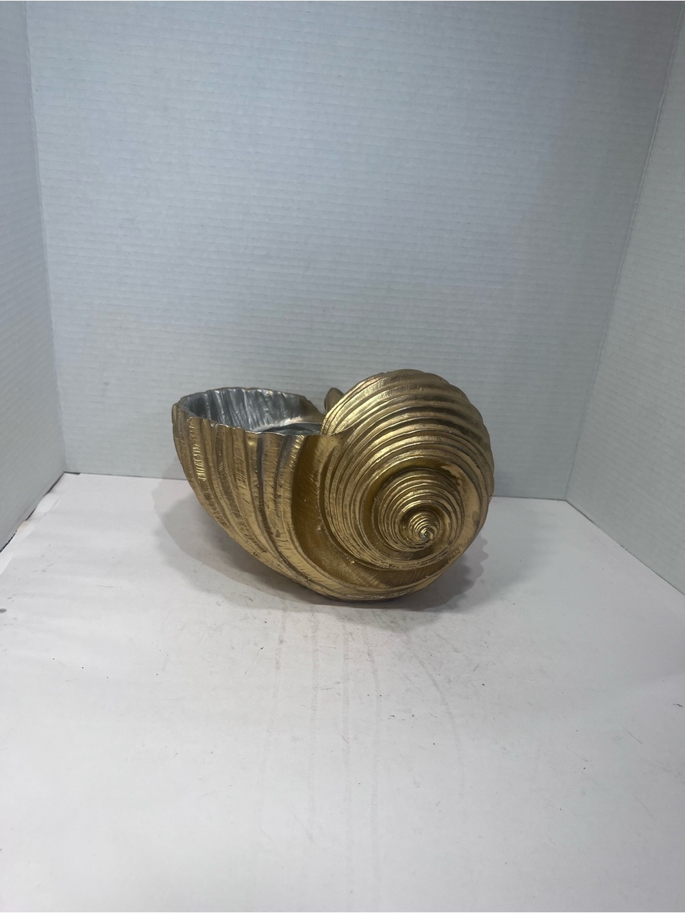 Unlisted Gold Nautilus Shell Ceramic Accent